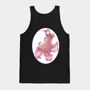 Artistic Pink Heart Tank Top